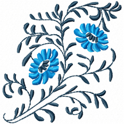 Flowers And Tree Embroidery Design 7 Flowers And Tree Embroidery Design 7